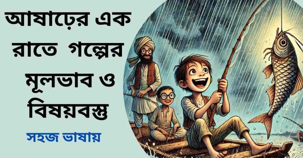 আষাঢ়ের এক রাতে গল্পের মূলভাব ও বিষয়বস্তু