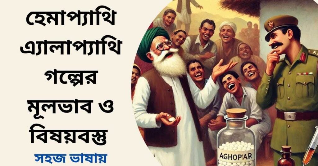 হেমাপ্যাথি এ্যালাপ্যাথি গল্পের মূলভাব ও বিষয়বস্তু
